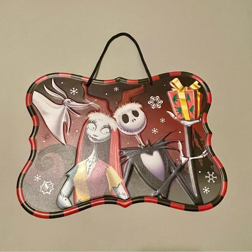 Nightmare Before Christmas Metal Wall Sign